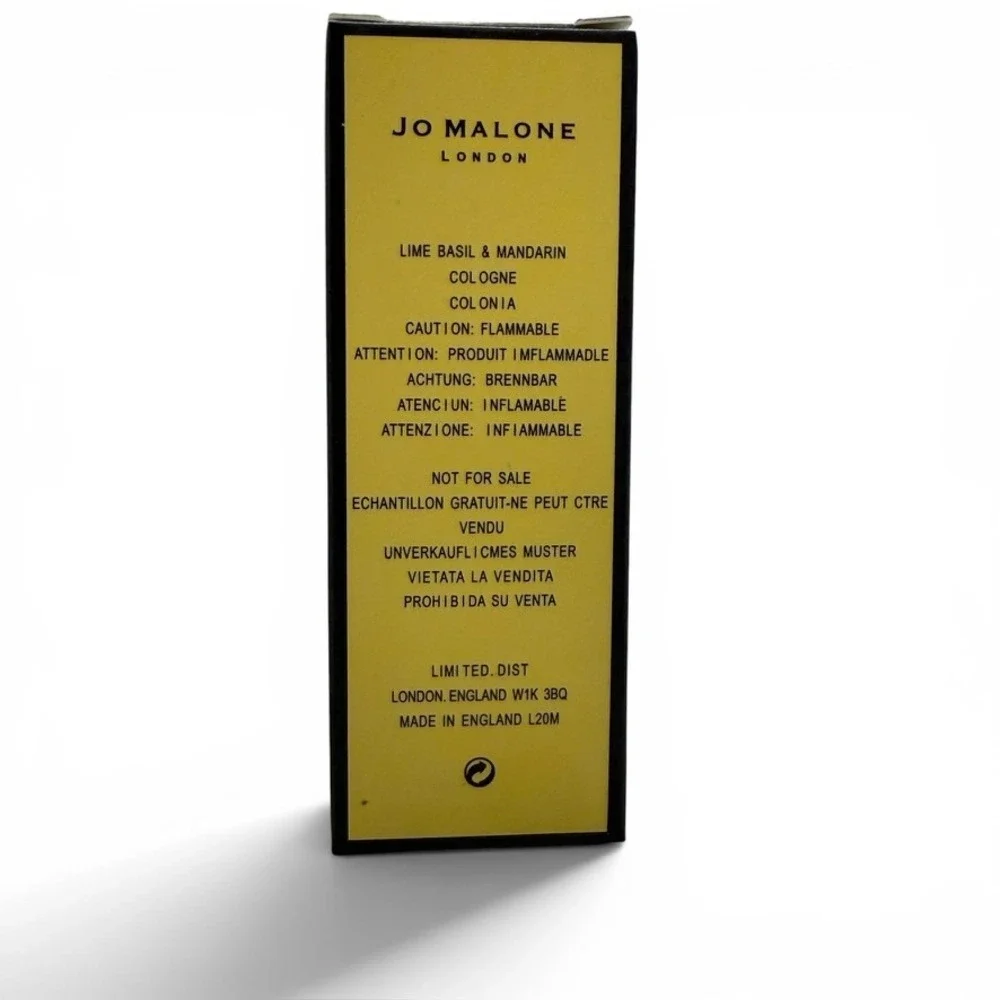 Jo Malone Lime Basil & Mandarin Cologne Travel Spray Size 9 mL New